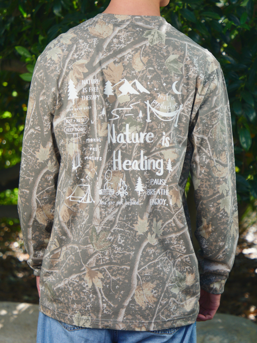Nature Is Healing Long Sleeve - Camo