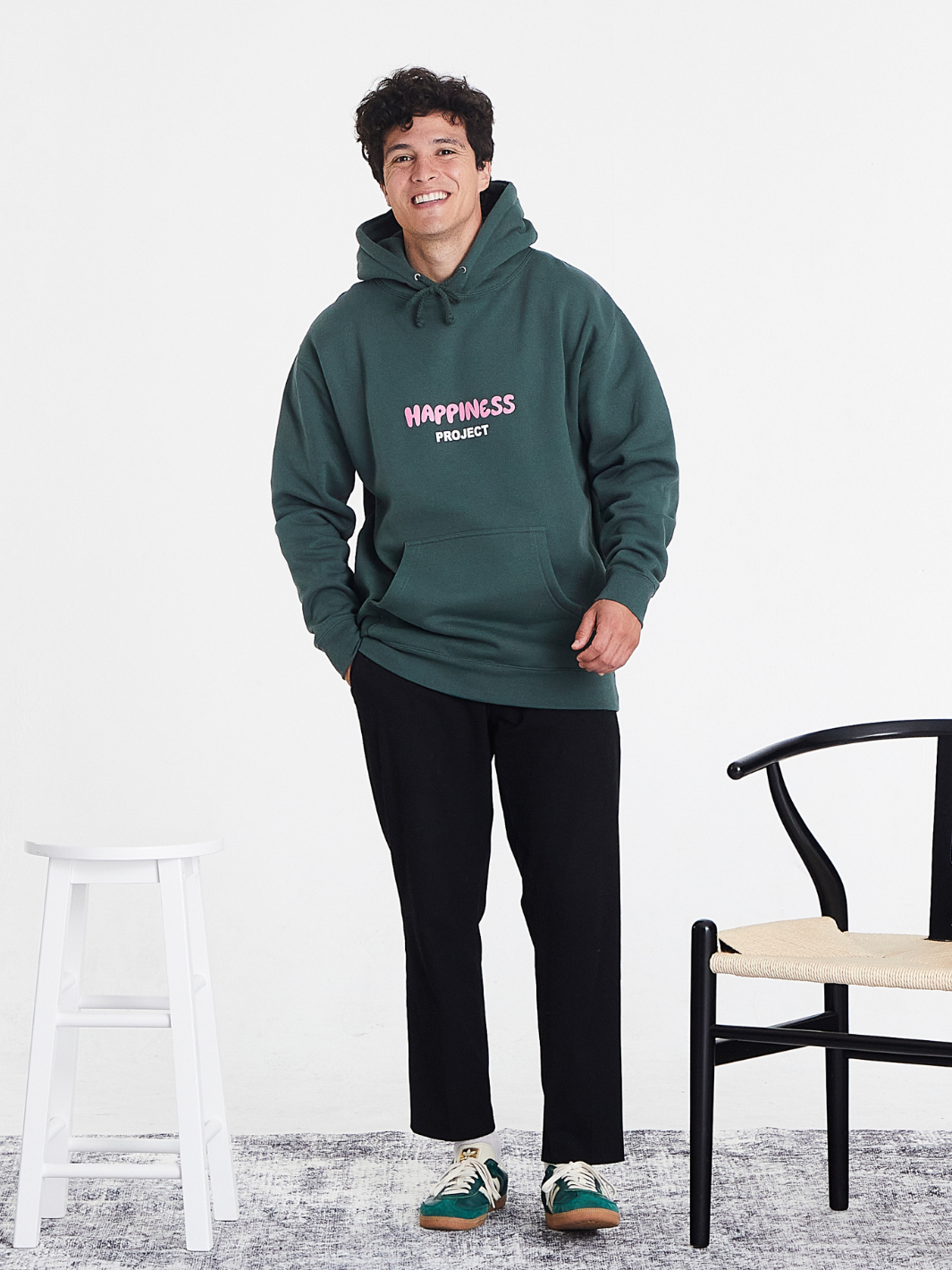 Happy Hoodie - Alpine Green