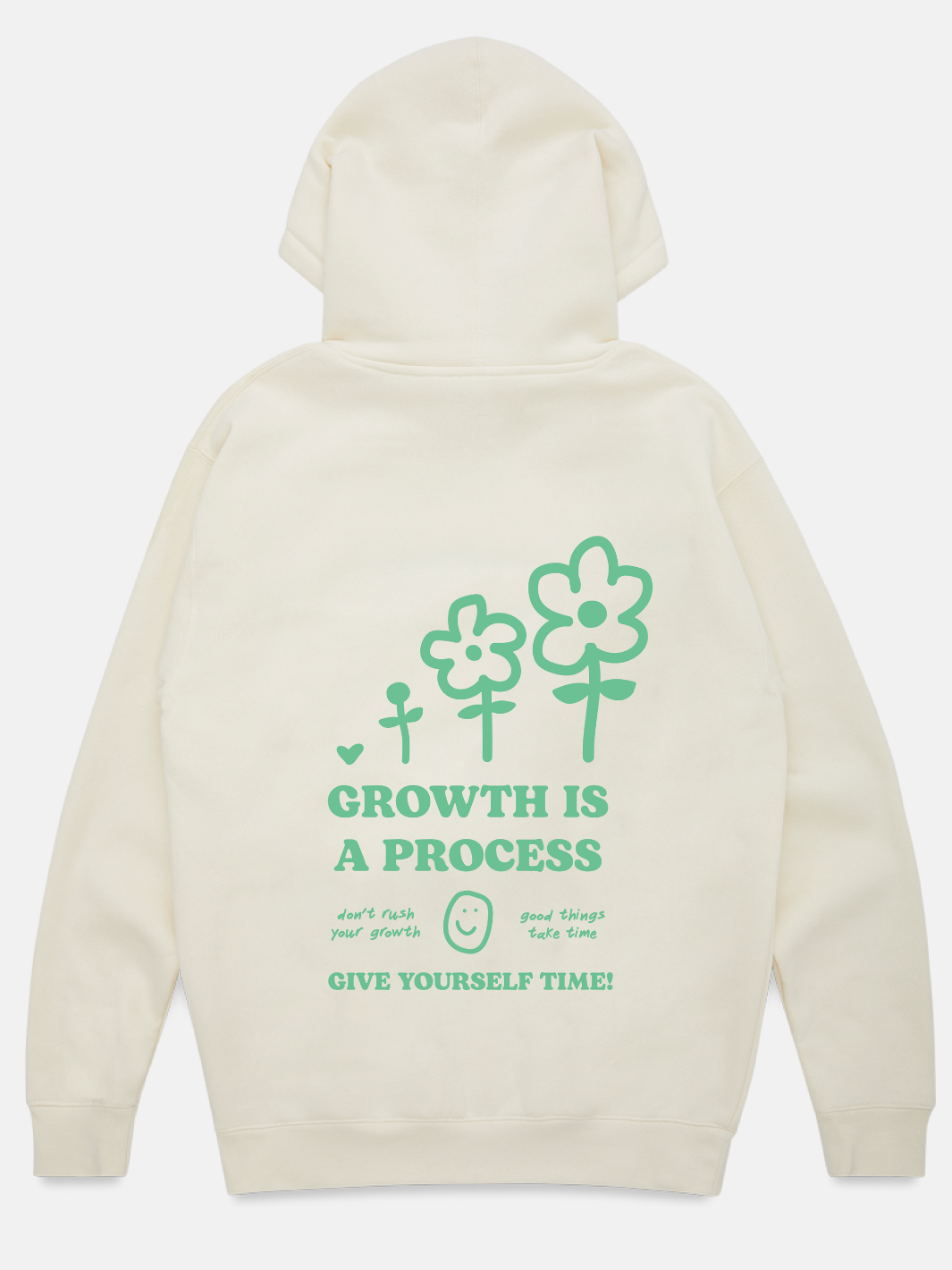 Growth Is A Process Hoodie - Cream