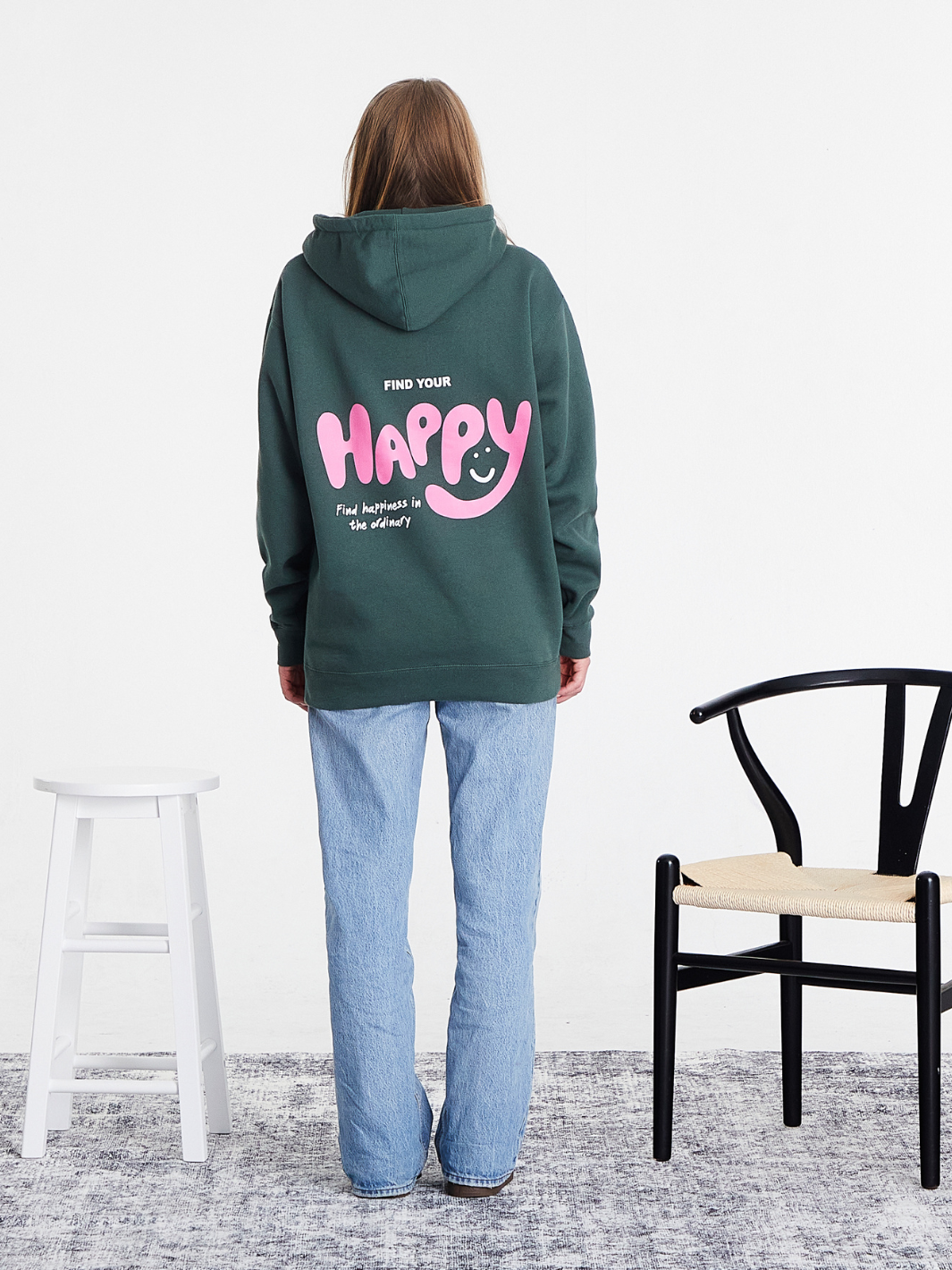 Happy Hoodie - Alpine Green