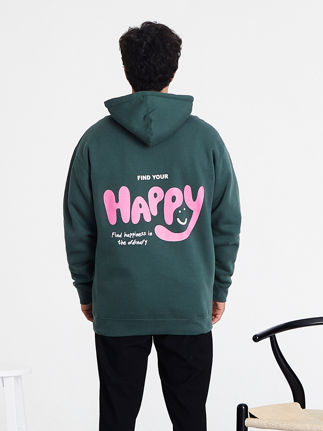 Happy Hoodie - Alpine Green