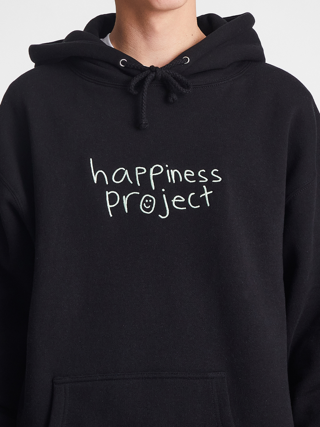 Happy You're Here Hoodie - Black/Matcha