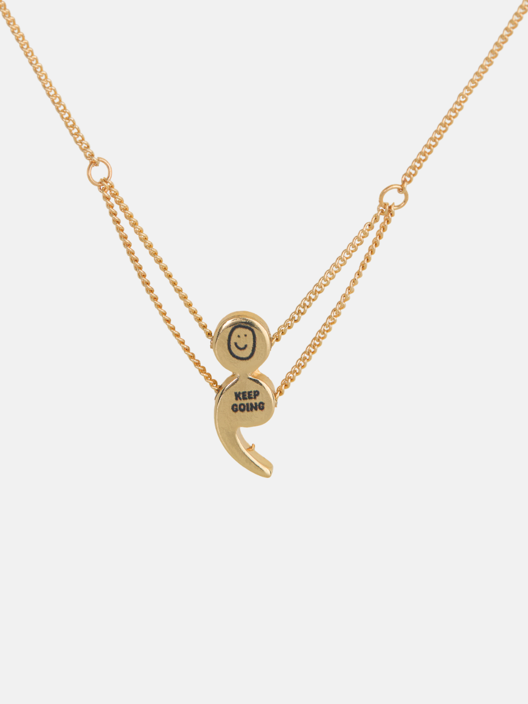 Semicolon Pendant Necklace