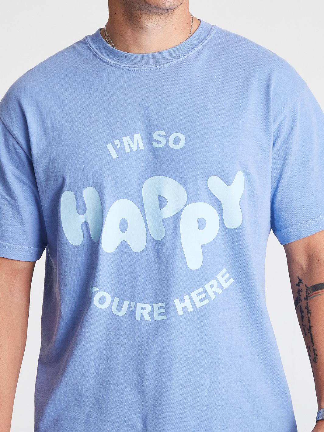 Happy You're Here T-Shirt - Blue