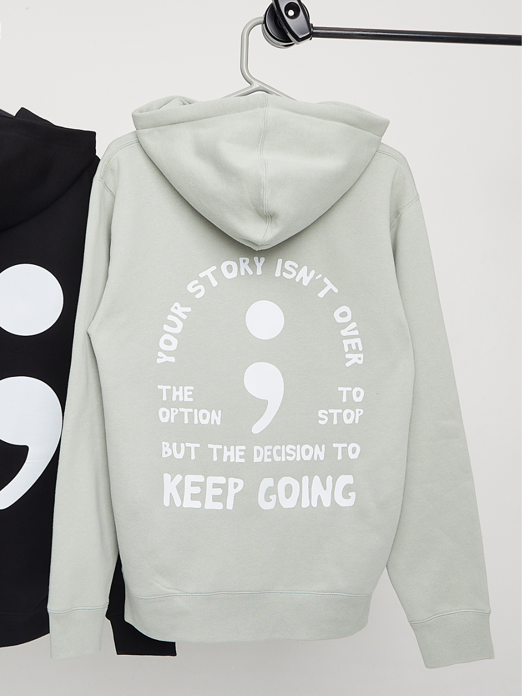 Keep Going Hoodie - Sage Green