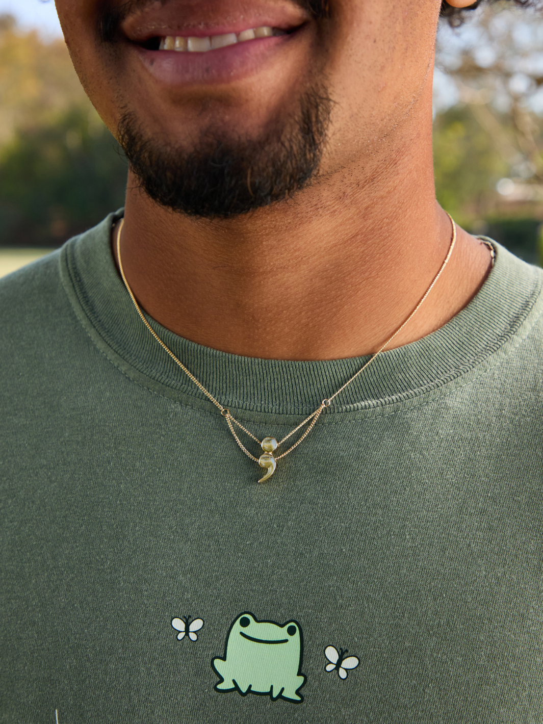 Semicolon Pendant Necklace