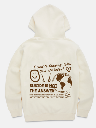 "not the answer" hoodie #color_cream