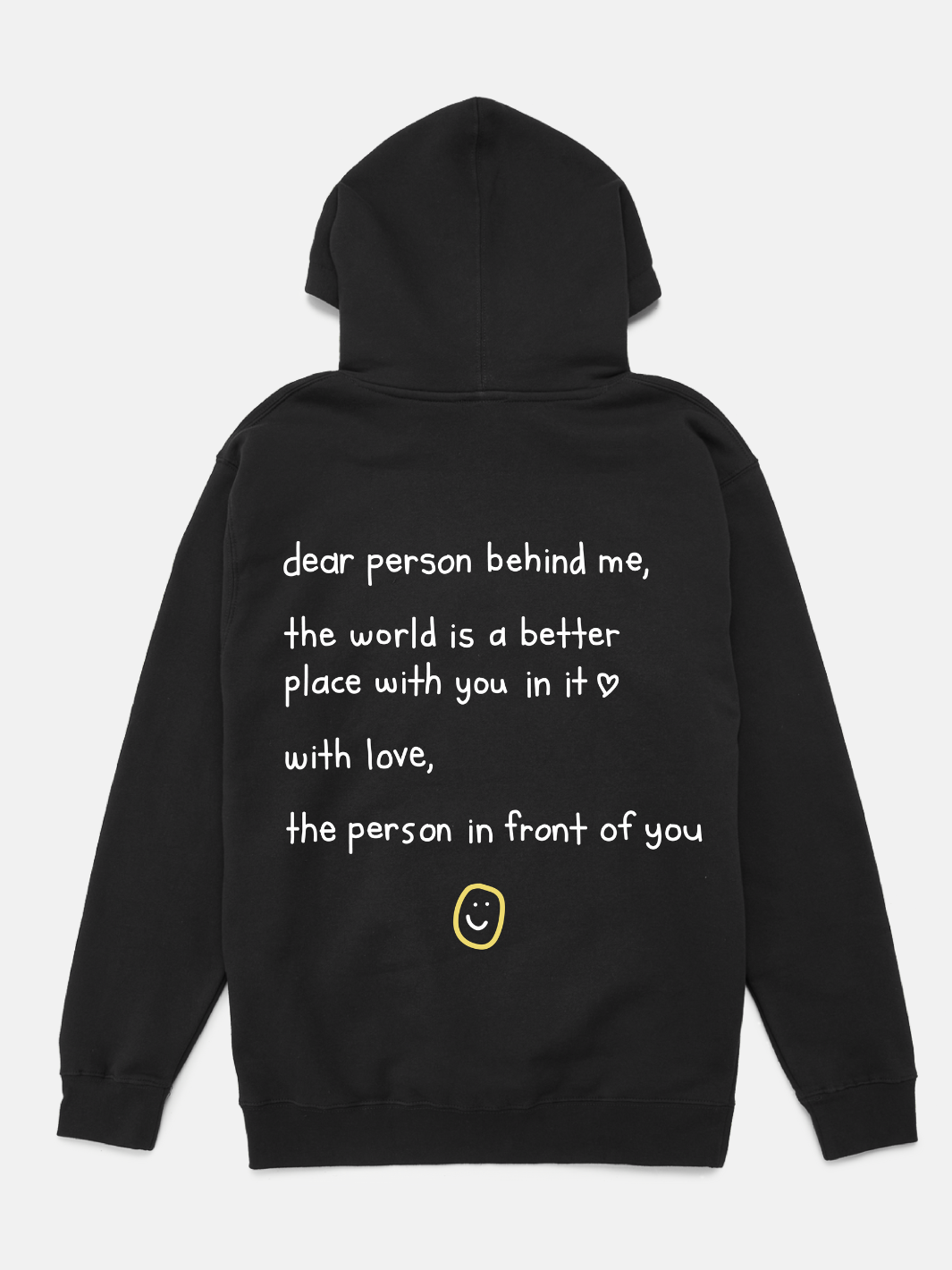 Dear Person Behind Me Hoodie - Black