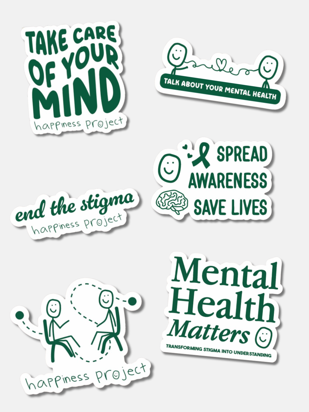 Mental Health Month Sticker Pack