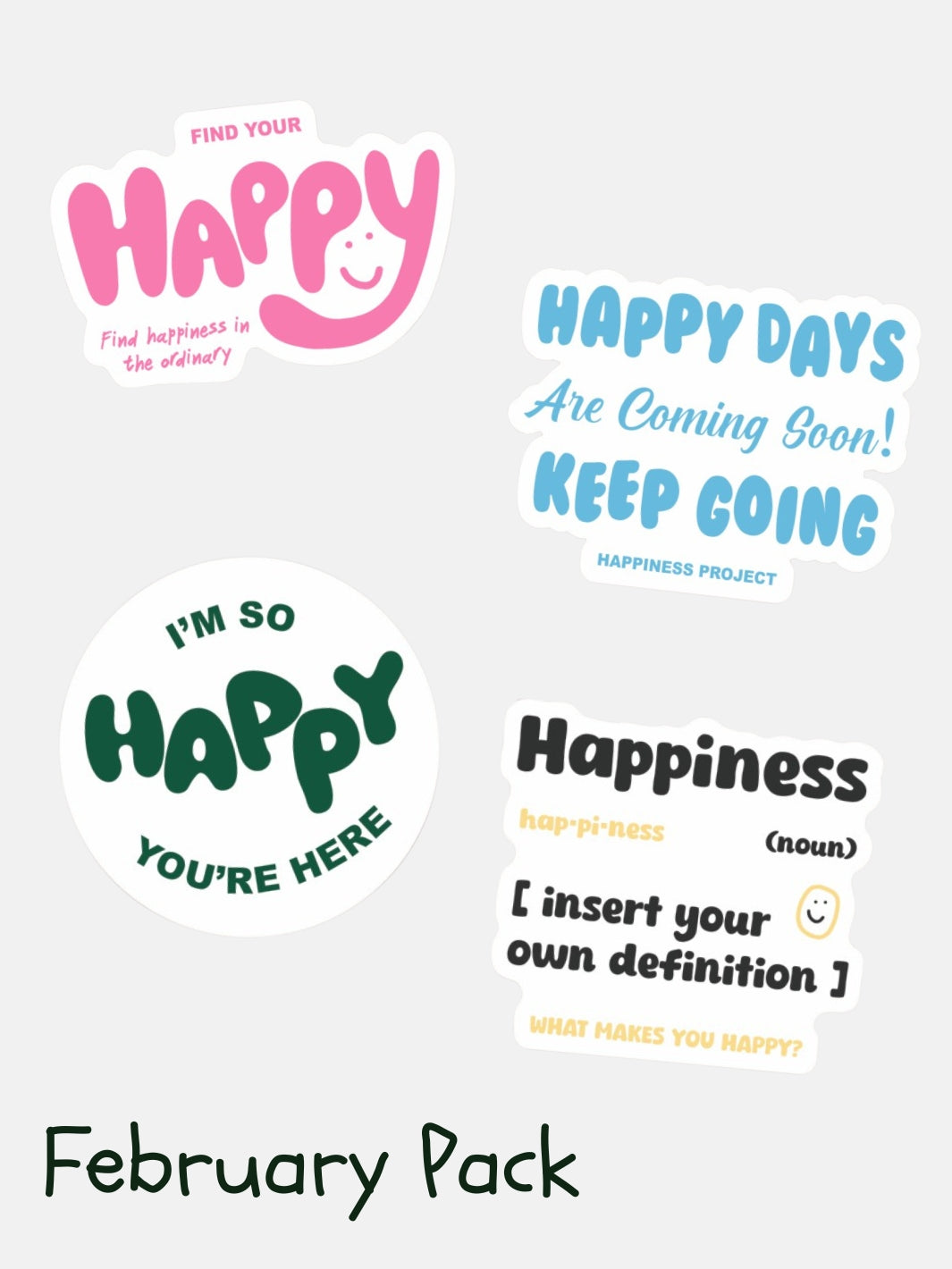 Happiness Project Sticker Club