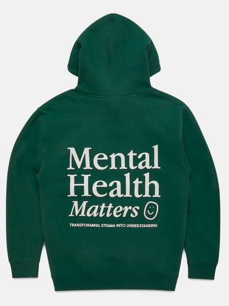 送料関税込み■EMOTIONALLY UNAVAILABLE■Mental Health Hoodie Mental Health Matters Hoodie - Forest Green