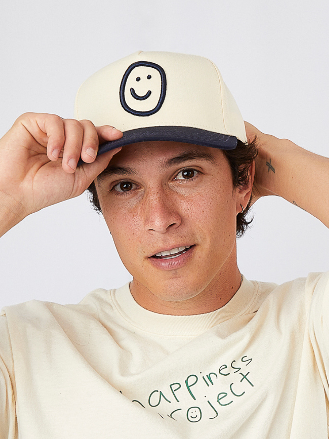 Nick Hat - Natural/Navy