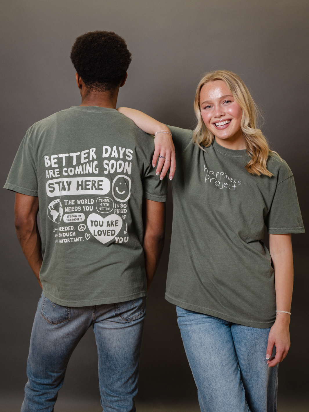 Better Days T-Shirt - Mossy Green