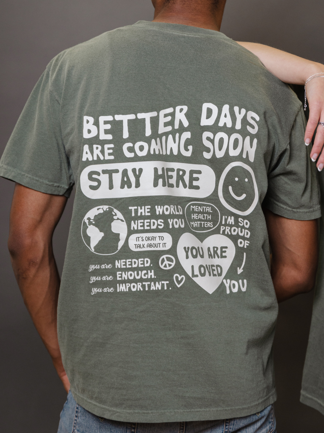 Better Days T-Shirt - Mossy Green