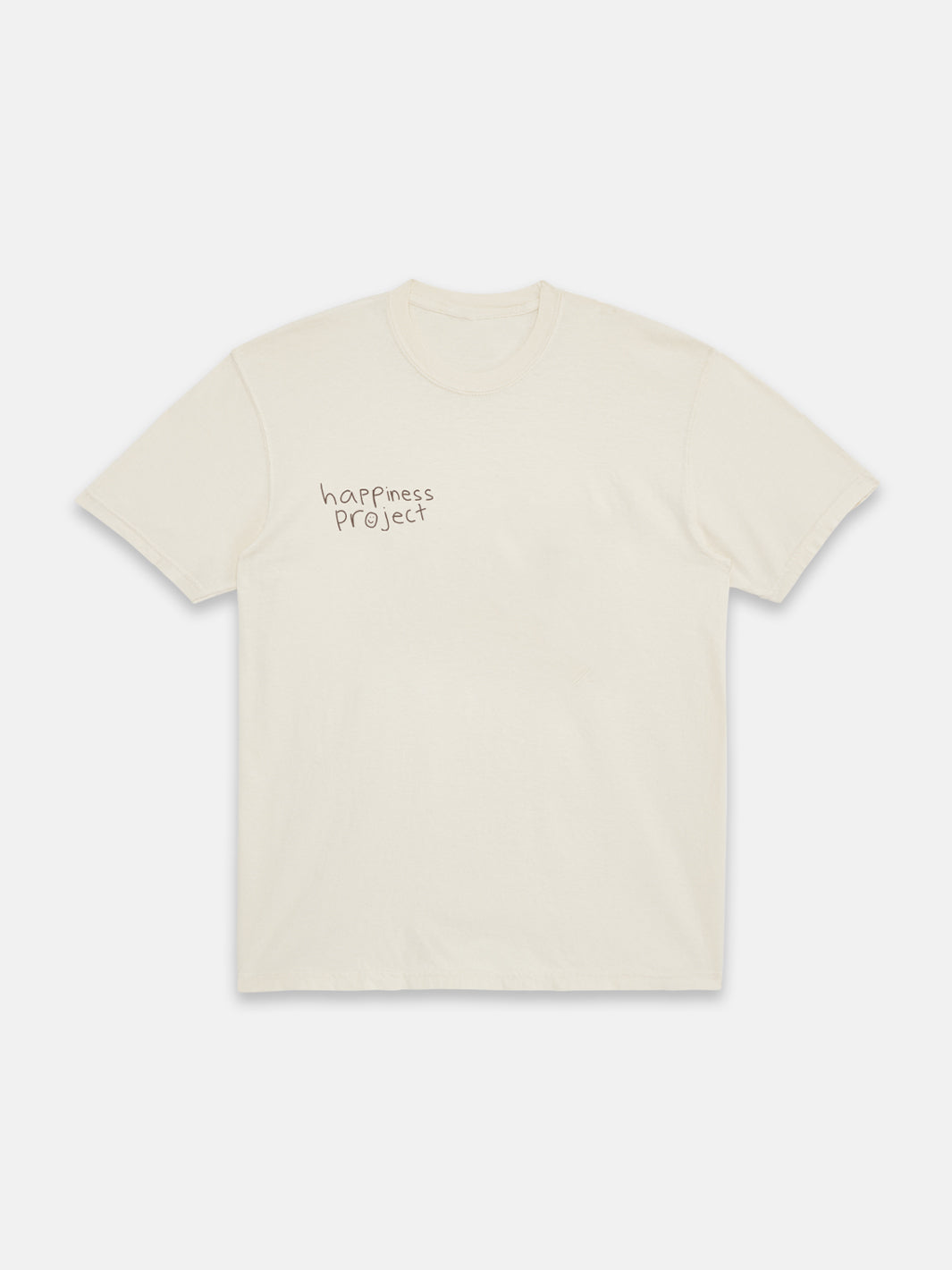 cream "not the answer" t-shirt front